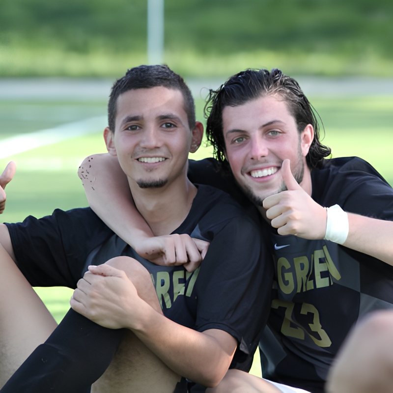 Former ISP students smiling