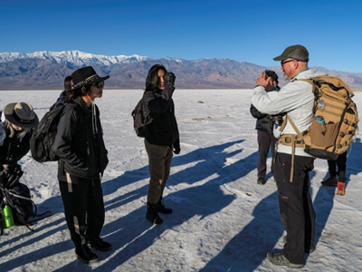 Students on a field trip