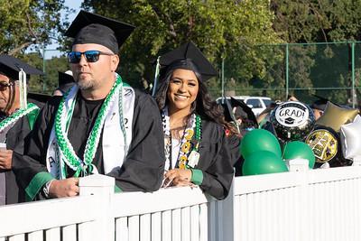 Students at graduation