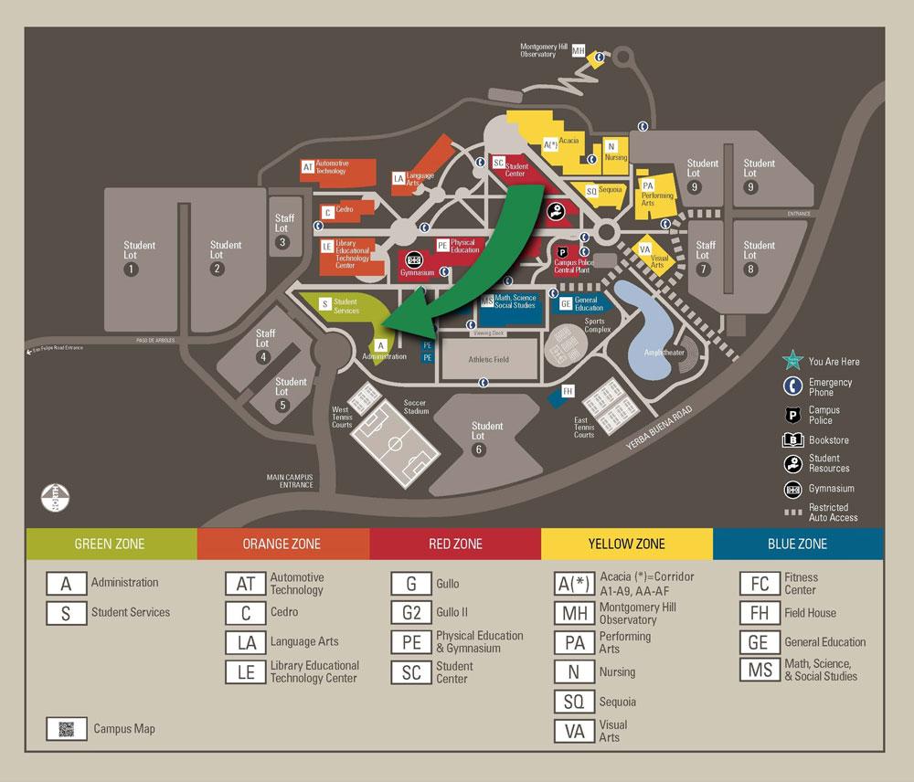 New Student Services Map