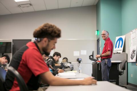 Students in Professor Mike Hernandez's Class